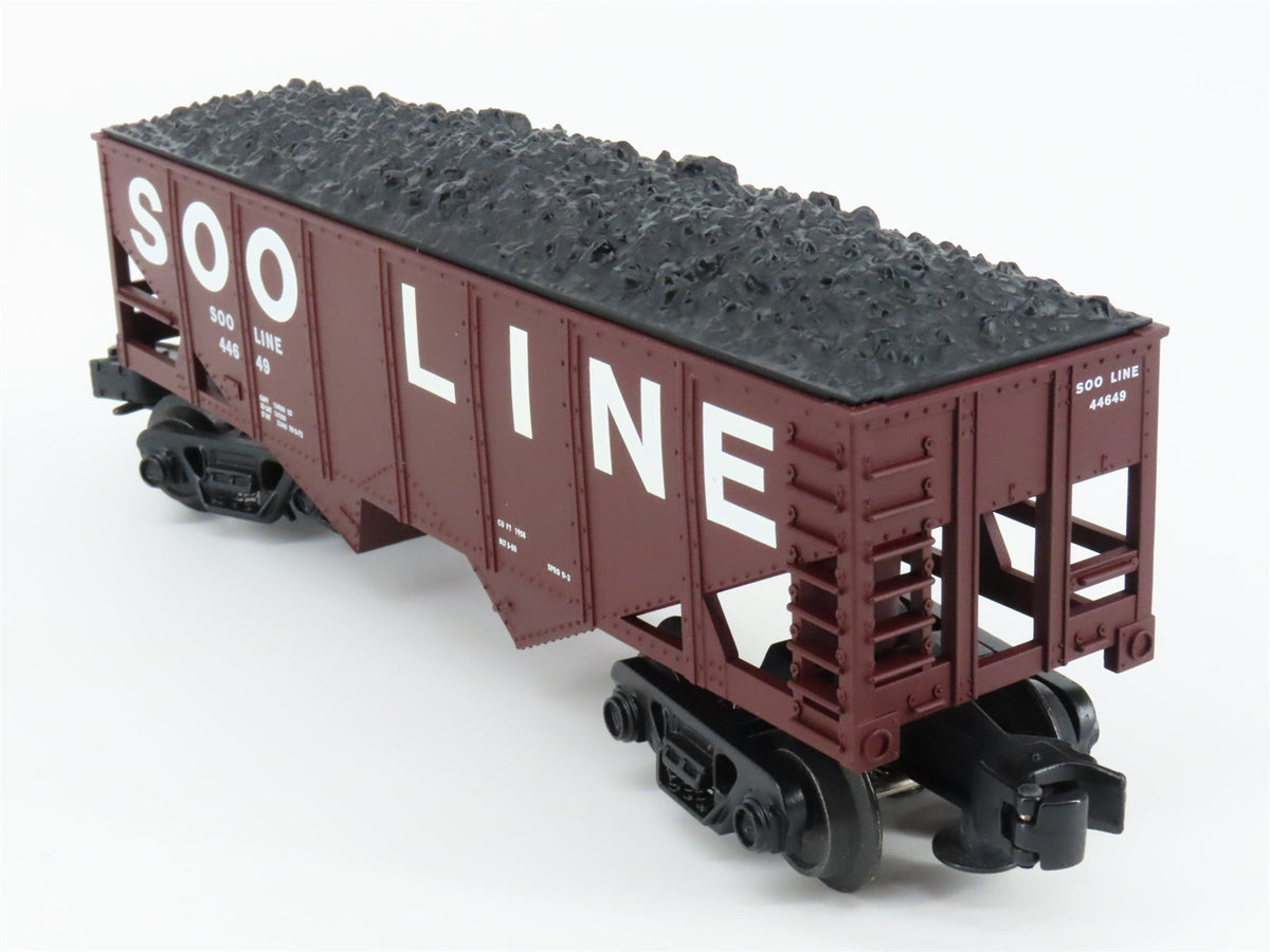 O Gauge 3-Rail Industrial Rail IDM 4006 SOO Line 2-Bay Hopper #44649 w/ Load