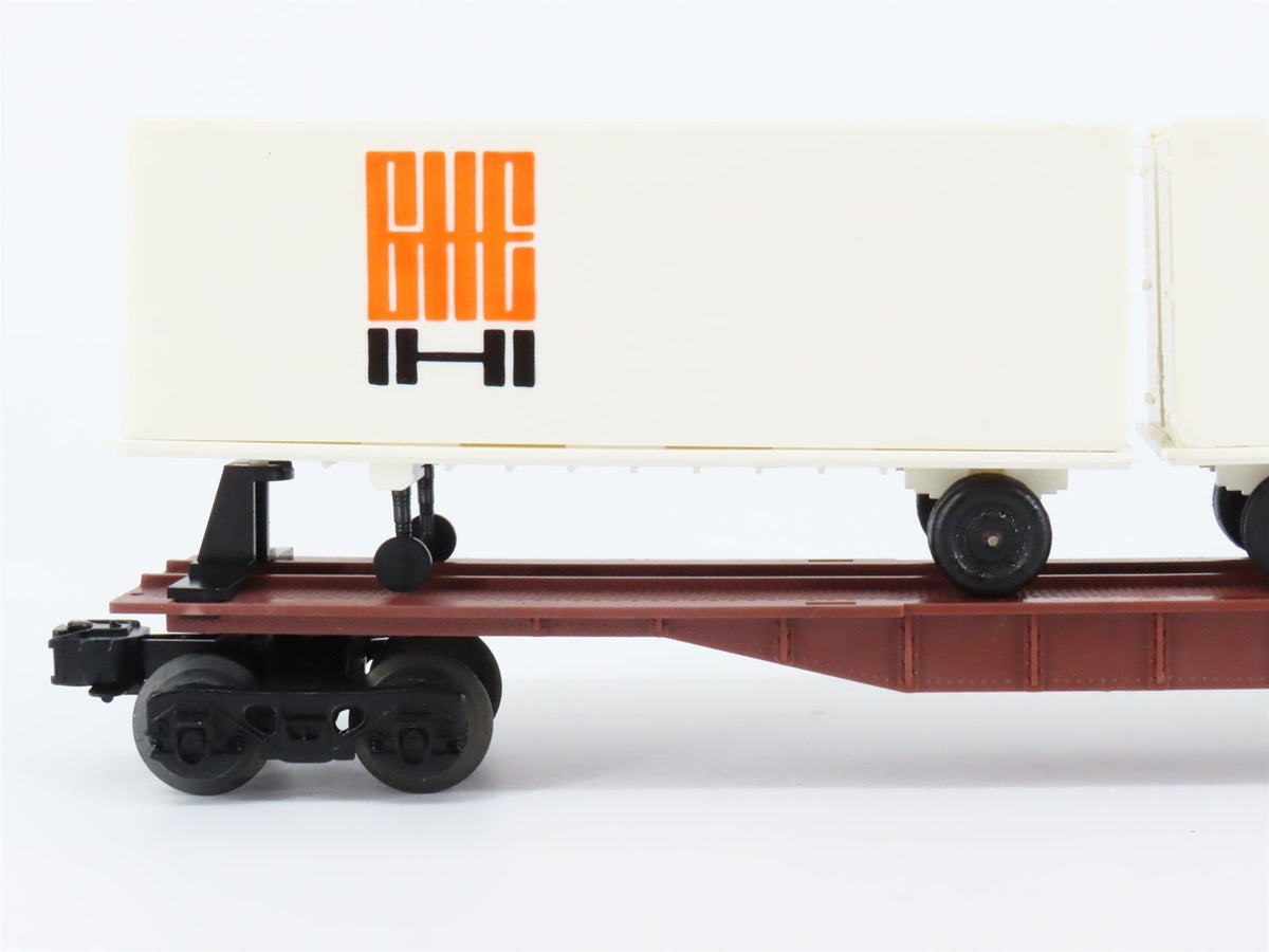 O Gauge 3-Rail Lionel 9123-6 SCL Seaboard Coast Line Flat Car #9212 w/ Trailers