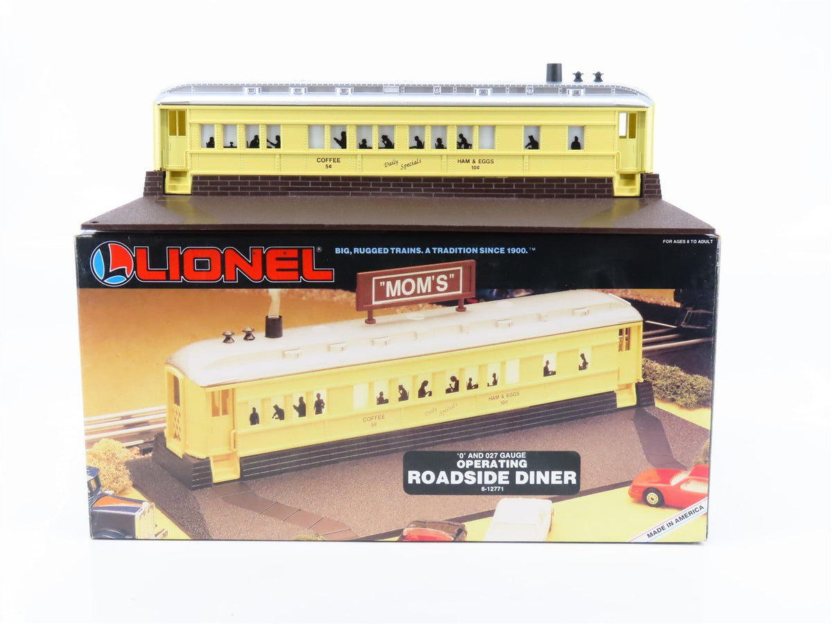 O Scale Lionel 6-12771 Operating Roadside Diner Yellow/Silver