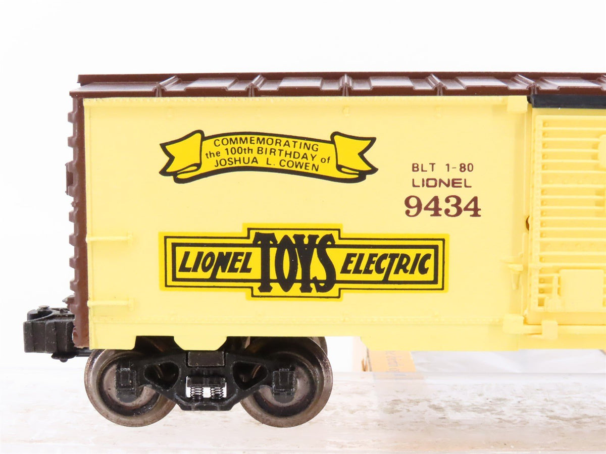 O Gauge 3-Rail Lionel 6-9434 Joshua L Cowen &quot;The Man&quot; Commemorative Box Car 9434