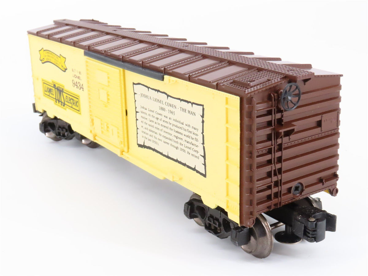 O Gauge 3-Rail Lionel 6-9434 Joshua L Cowen &quot;The Man&quot; Commemorative Box Car 9434