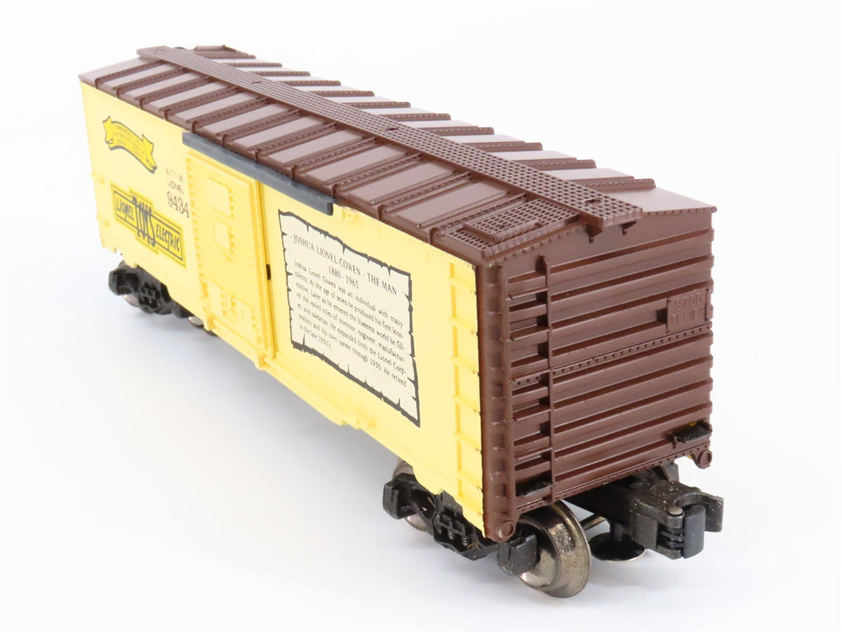 O Gauge 3-Rail Lionel 6-9434 Joshua L Cowen &quot;The Man&quot; Commemorative Box Car 9434