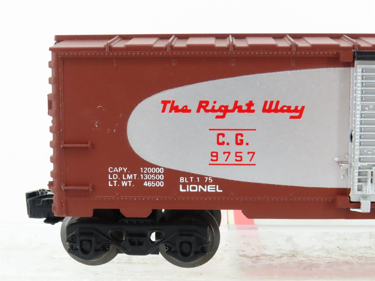 O Gauge 3-Rail Lionel 6-9757 CG Central of Georgia Single Door Box Car #9757