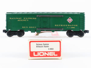 O Gauge 3-Rail Lionel 6-9863 REX Railway Express Agency Billboard Reefer #9863