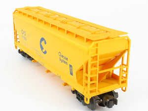 O Gauge 3-Rail Lionel 6-17100 C&O Chessie System ACF 3-Bay Covered Hopper #17100