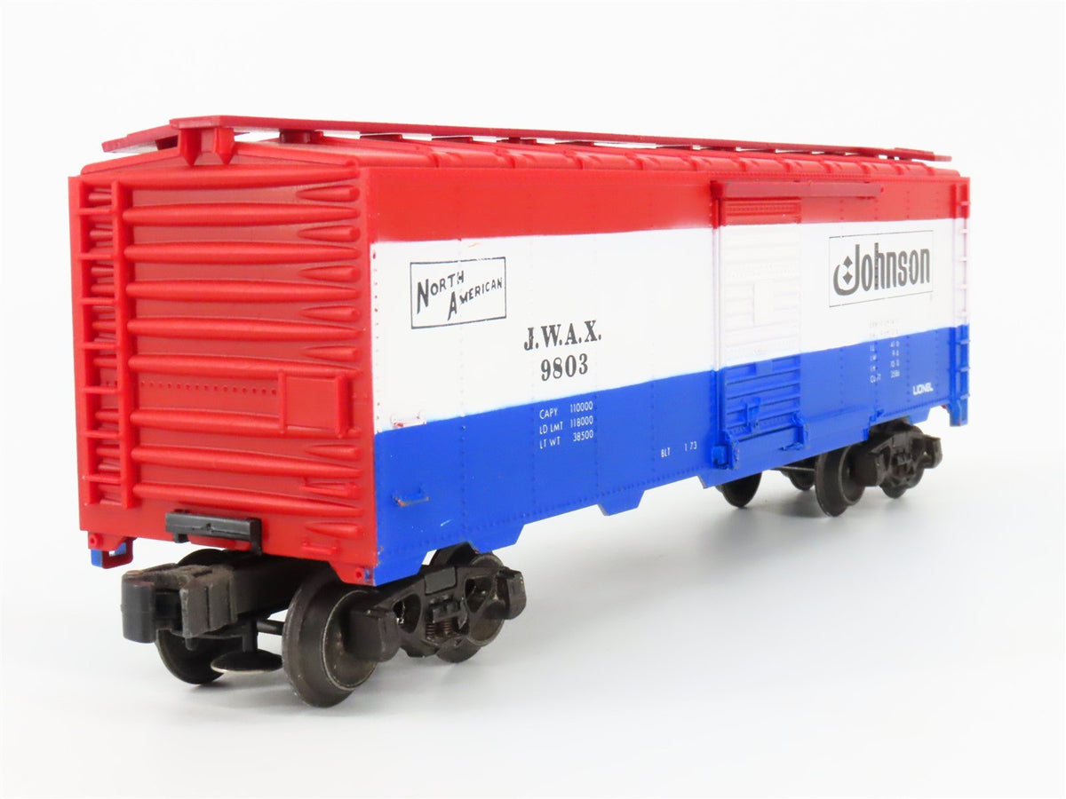 O Gauge 3-Rail Lionel 6-9803 JWAX Johnson Wax Single Door Box Car #9803