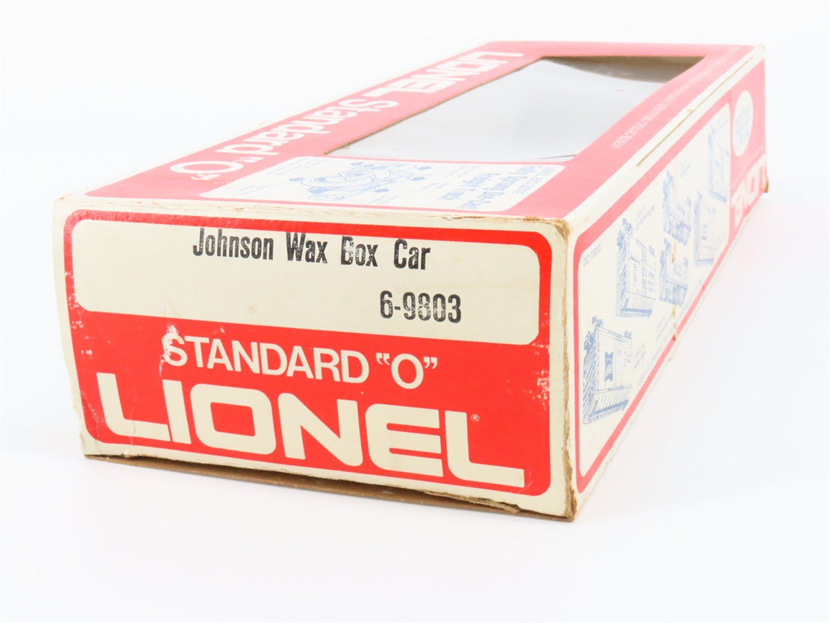 O Gauge 3-Rail Lionel 6-9803 JWAX Johnson Wax Single Door Box Car #9803