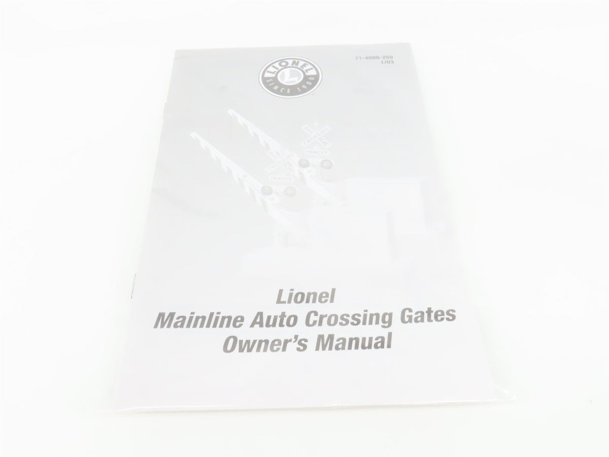 O 1/48 Scale Lionel 6-14098 Mainline Auto Crossing Gates