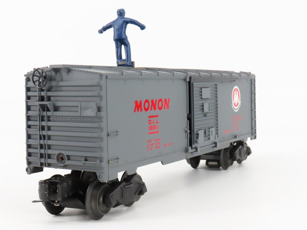 O Gauge 3-Rail Lionel 6-19811 CIL Monon Operating Brakeman Boxcar #19811