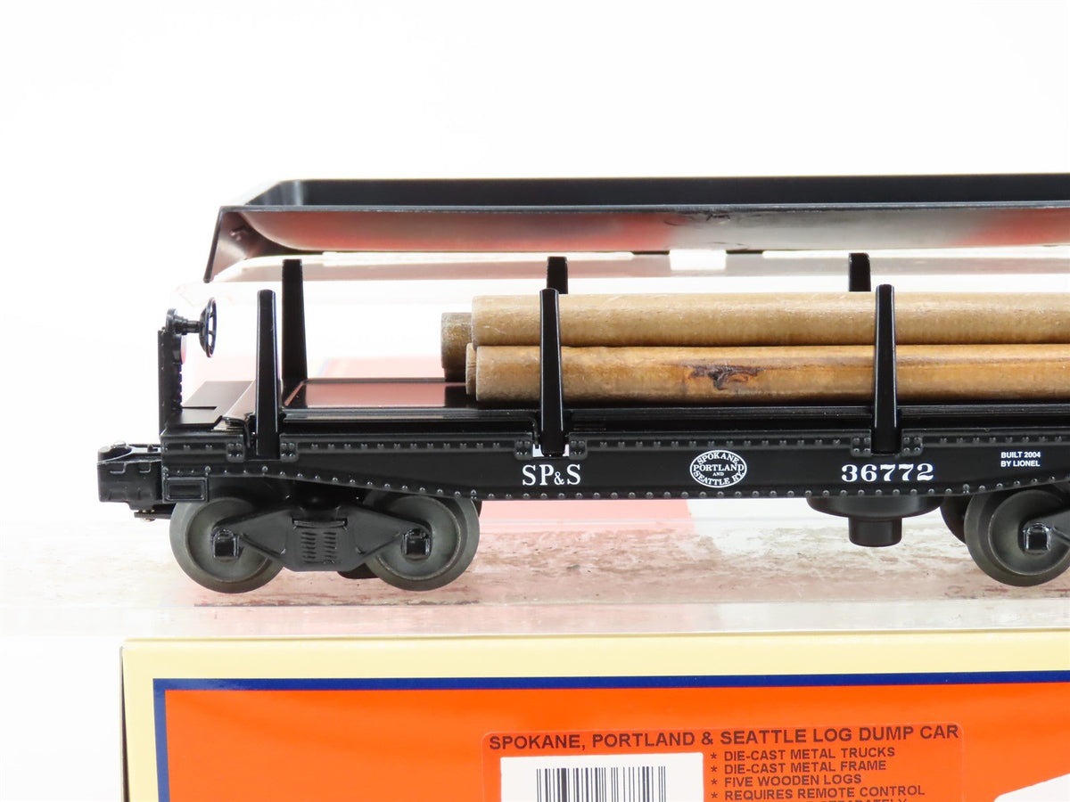 O Gauge 3-Rail Lionel #6-36772 SP&amp;S Spokane Portland &amp; Seattle Log Dump Car