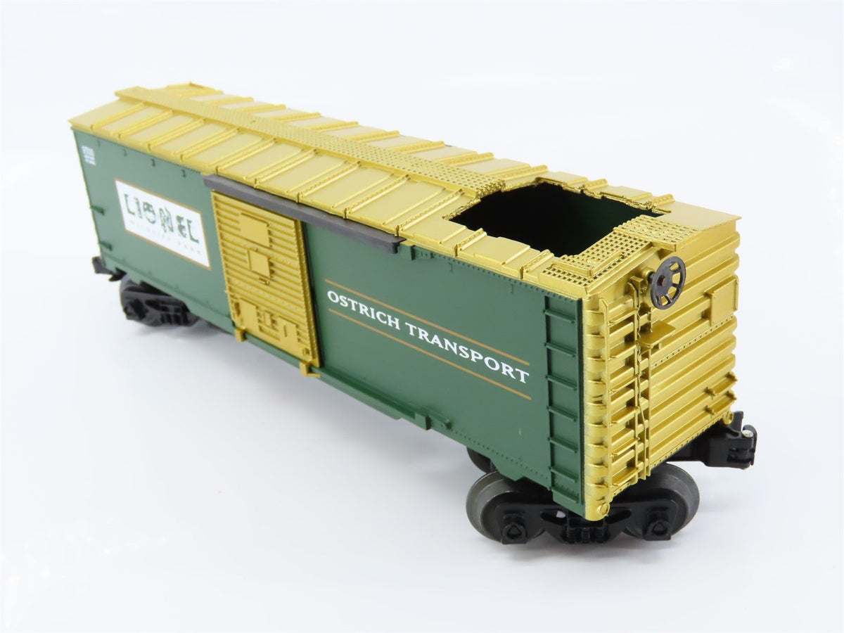 O Gauge 3-Rail Lionel 6-19864 Wildlife Park Animated Ostrich Box Car #9700