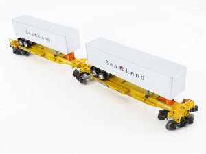 O Gauge 3-Rail Lionel 6-16322 TTUX Sealand Articulated Flat Car 16322 & Trailers