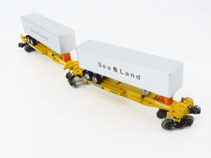 O Gauge 3-Rail Lionel 6-16322 TTUX Sealand Articulated Flat Car 16322 & Trailers