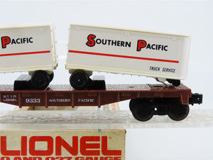 O Gauge 3-Rail Lionel 6-9333 SP Southern Pacific Flat Car #9333 w/ Trailers