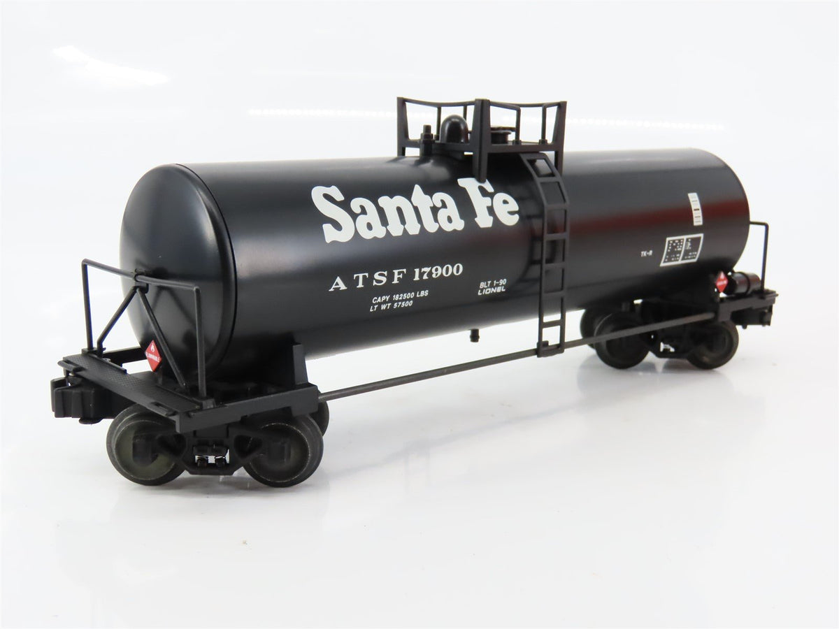 O Gauge 3-Rail Lionel 6-17900 ATSF Santa Fe Uni-Body Tank Car #17900