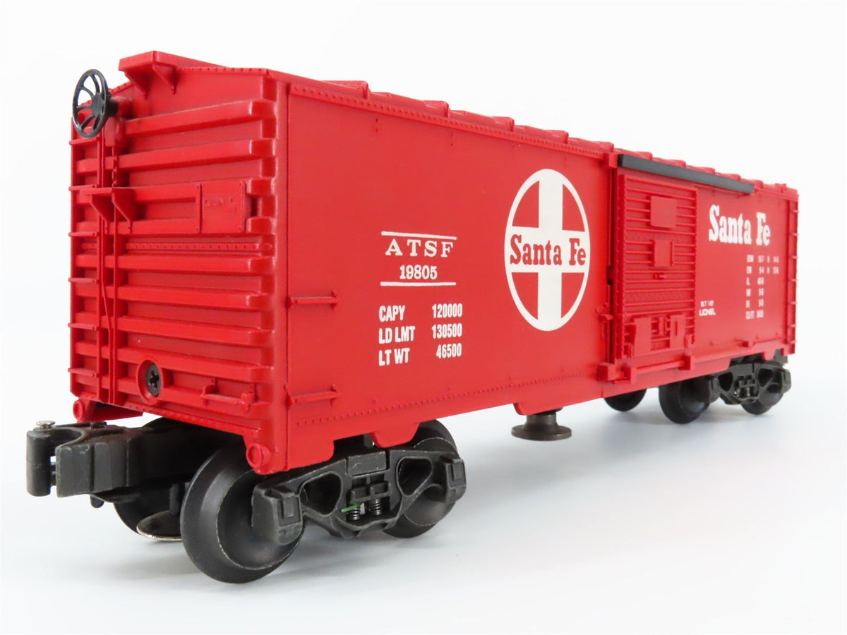 O Gauge 3-Rail Lionel 6-19805 ATSF Santa Fe Operating Single Door Box Car #19805