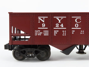 O Gauge 3-Rail Lionel 6-9240 NYC New York Central Operating 2-Bay Hopper #9240