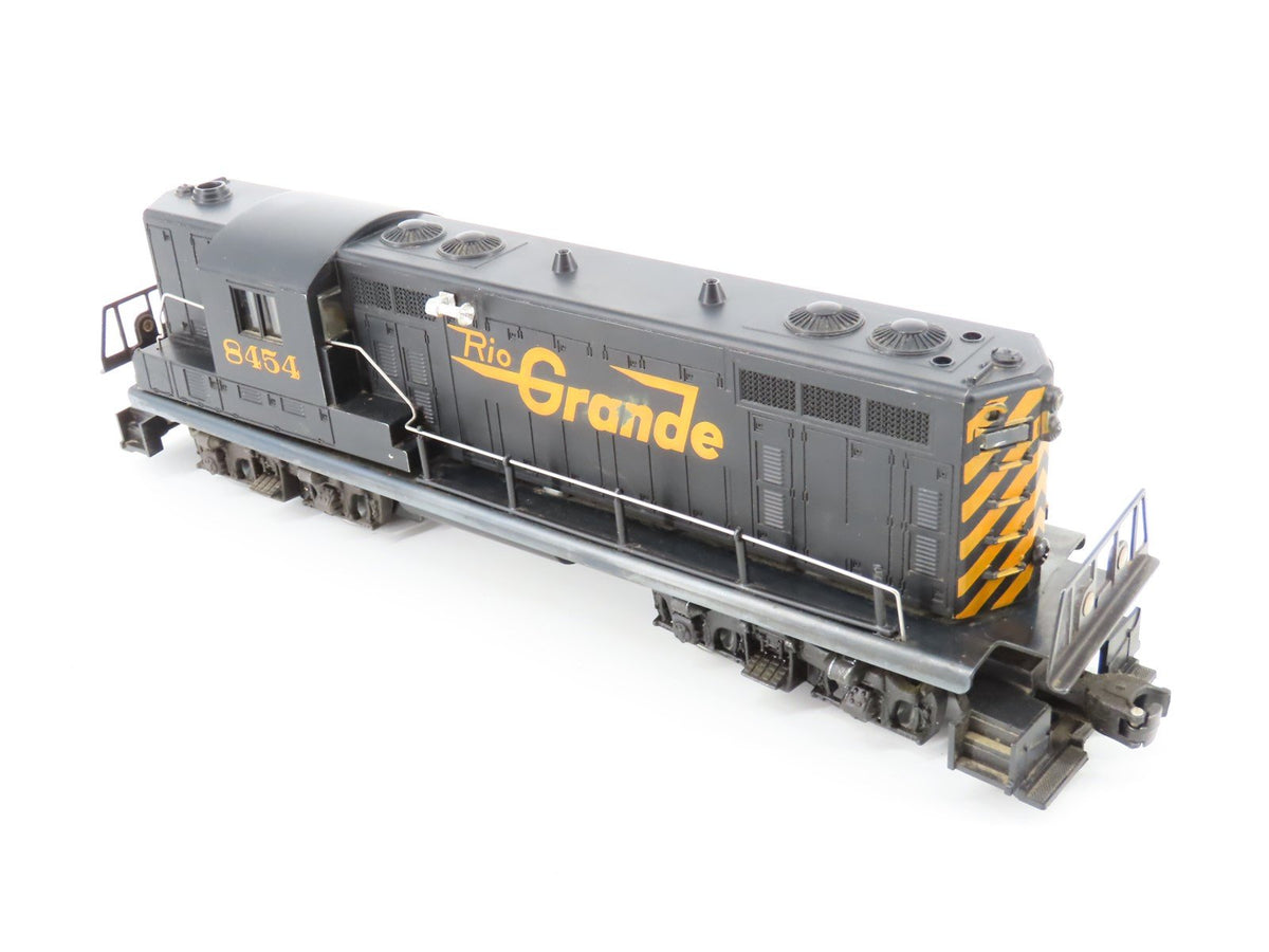 O Gauge 3-Rail Lionel 6-8454 D&amp;RGW Rio Grande EMD GP7 Diesel Locomotive #8454