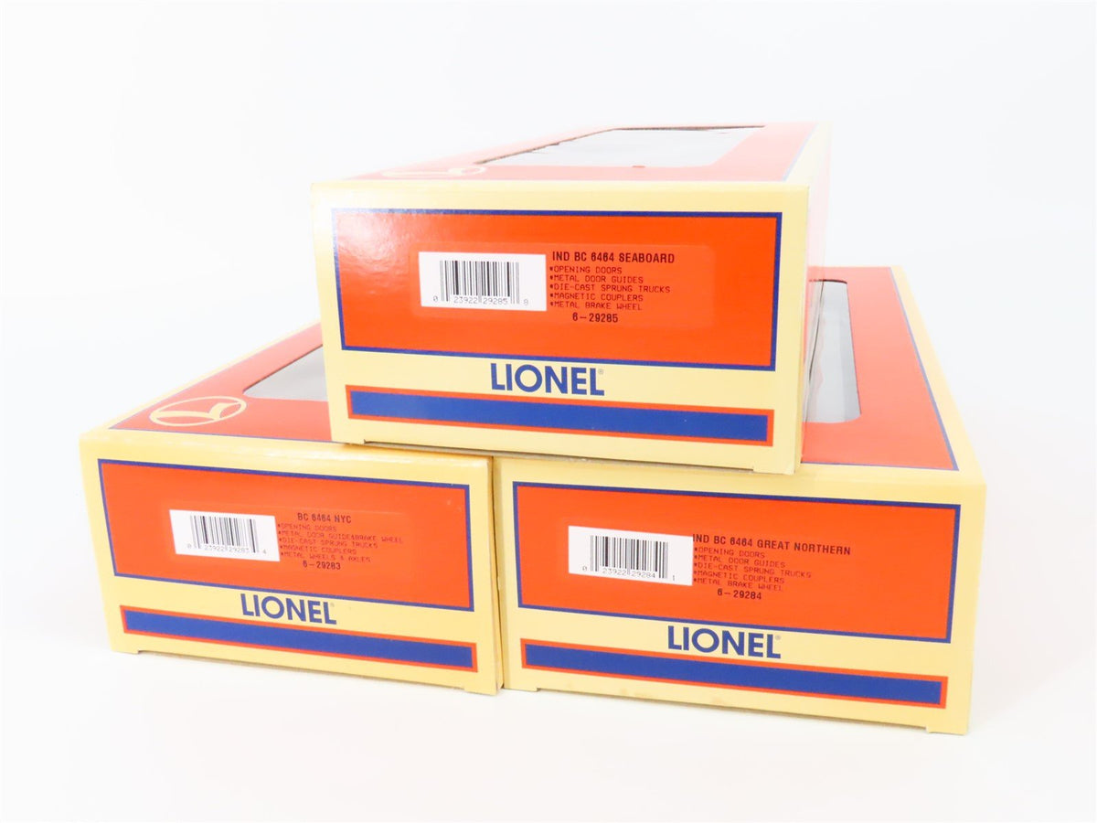 O Gauge 3-Rail Lionel #6-29282 GN SAL NYC 6464 Boxcar Archive 3-Pack Set