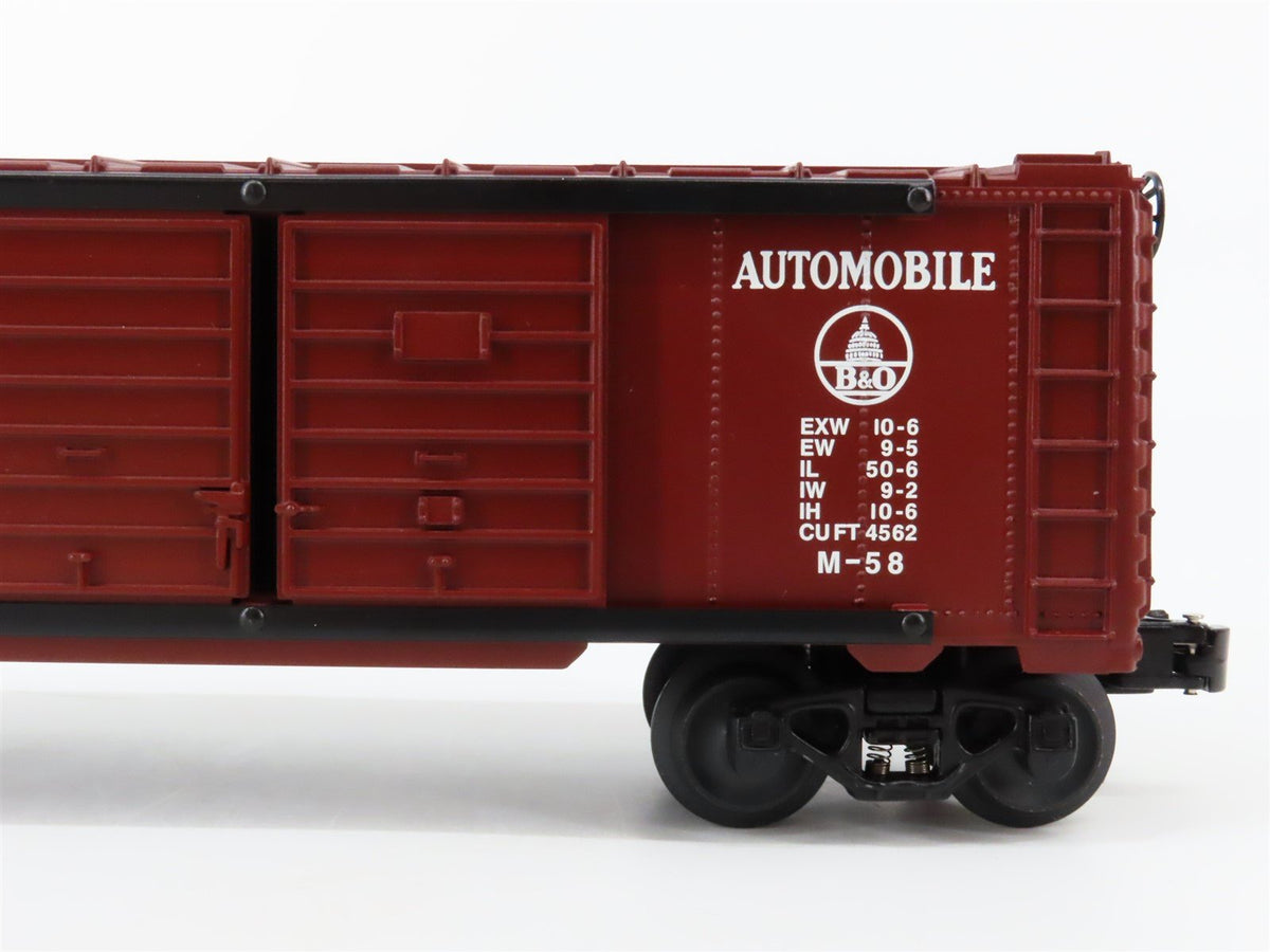 O Gauge 3-Rail Lionel #6-39227 B&amp;O NH Double Door Automobile Box Cars 3-Pack