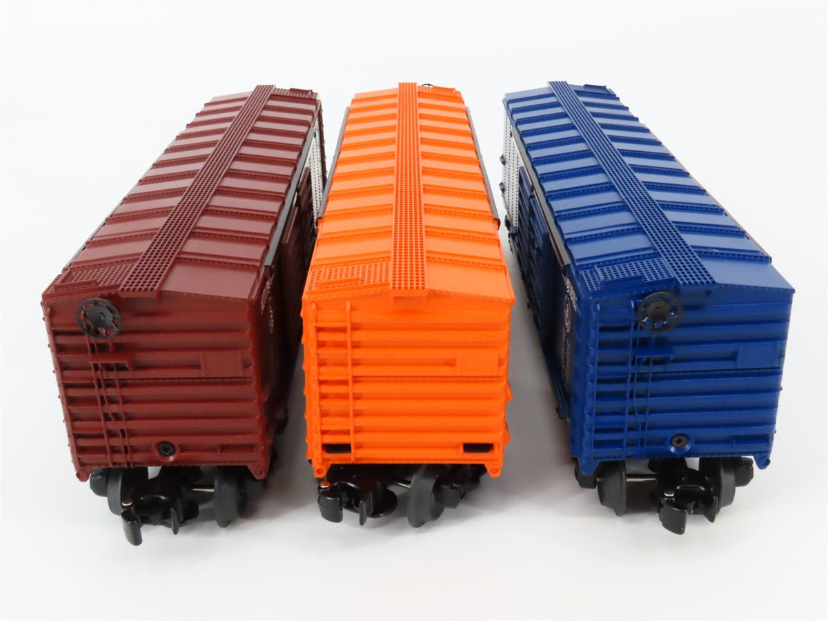 O Gauge 3-Rail Lionel #6-39227 B&amp;O NH Double Door Automobile Box Cars 3-Pack