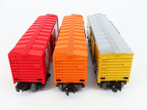 O Gauge 3-Rail Lionel #6-29289 NH ATSF D&RGW 6464 BC Series IX Box Car 3-Pack