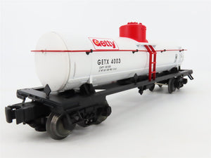 O Gauge 3-Rail Lionel #6-26973 GETX Getty Die-Cast Single Dome Tank Cars 3-Pack