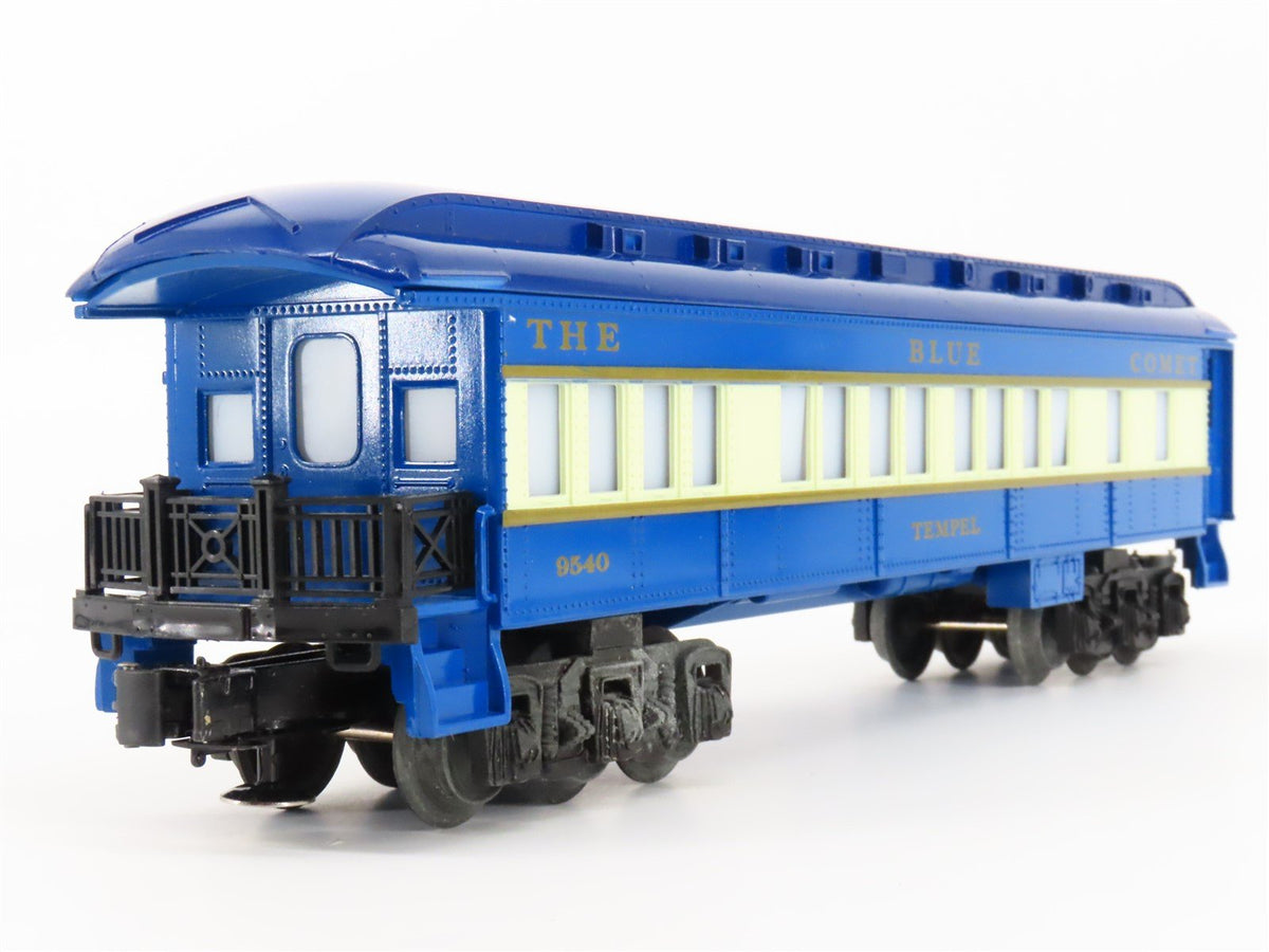 O27 Gauge 3-Rail Lionel 6-9540 Blue Comet Observation Passenger Car &quot;Tempel&quot;