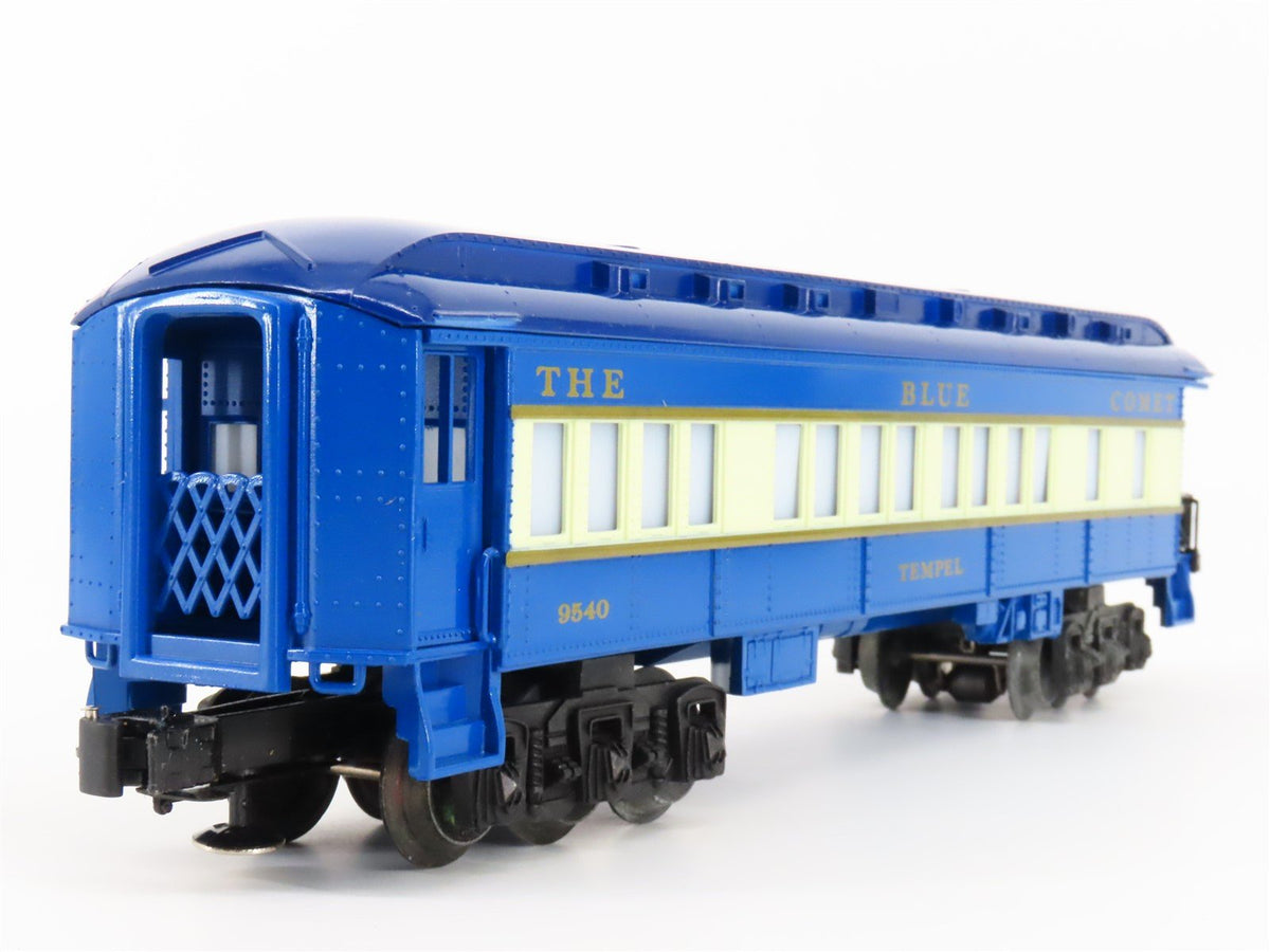 O27 Gauge 3-Rail Lionel 6-9540 Blue Comet Observation Passenger Car &quot;Tempel&quot;