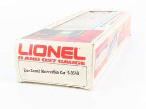 O27 Gauge 3-Rail Lionel 6-9540 Blue Comet Observation Passenger Car 