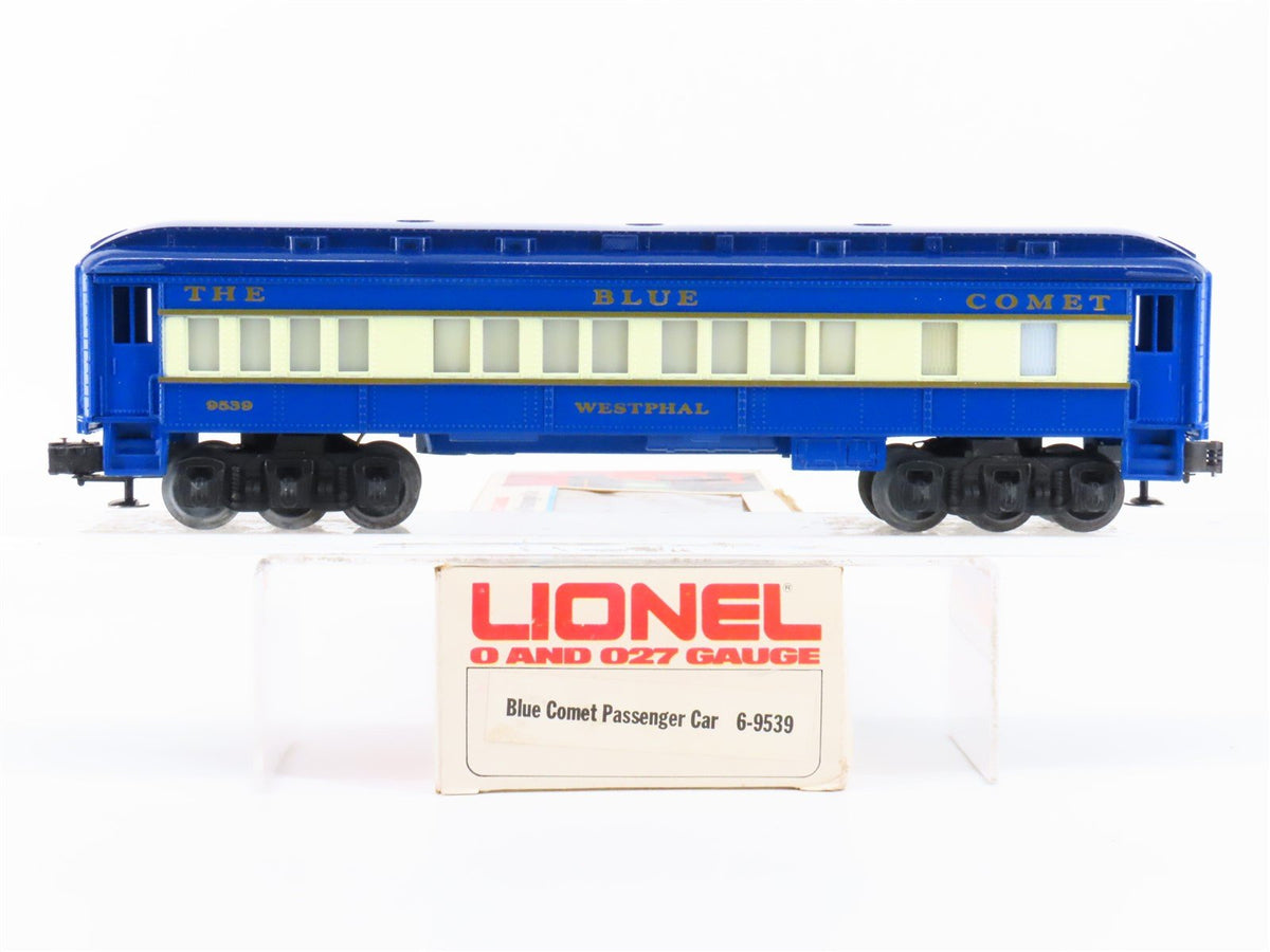 O27 Gauge 3-Rail Lionel 6-9539 Blue Comet Coach Passenger Car &quot;Westphal&quot;