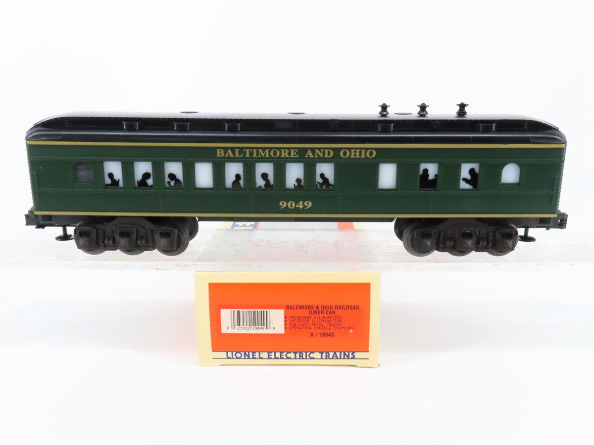 O Gauge 3-Rail Lionel 6-19049 B&amp;O Baltimore &amp; Ohio Diner Passenger Car #9049