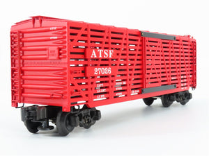 O Gauge 3-Rail K-Line K763-1051 ATSF Santa Fe Stock Car #27026