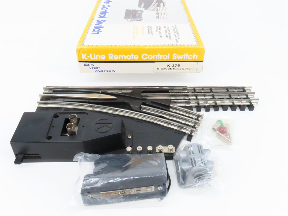 O Gauge 3-Rail K-Line K-376 Remote Control Switch Right Track