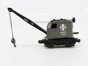 O Gauge 3-Rail Lionel ATSF Santa Fe Burro Wreck Crane Car #18406 Powered