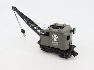 O Gauge 3-Rail Lionel ATSF Santa Fe Burro Wreck Crane Car #18406 Powered