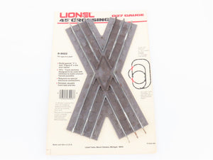 O27 Gauge 3-Rail Lionel 6-5023 45-Degree Crossing Track