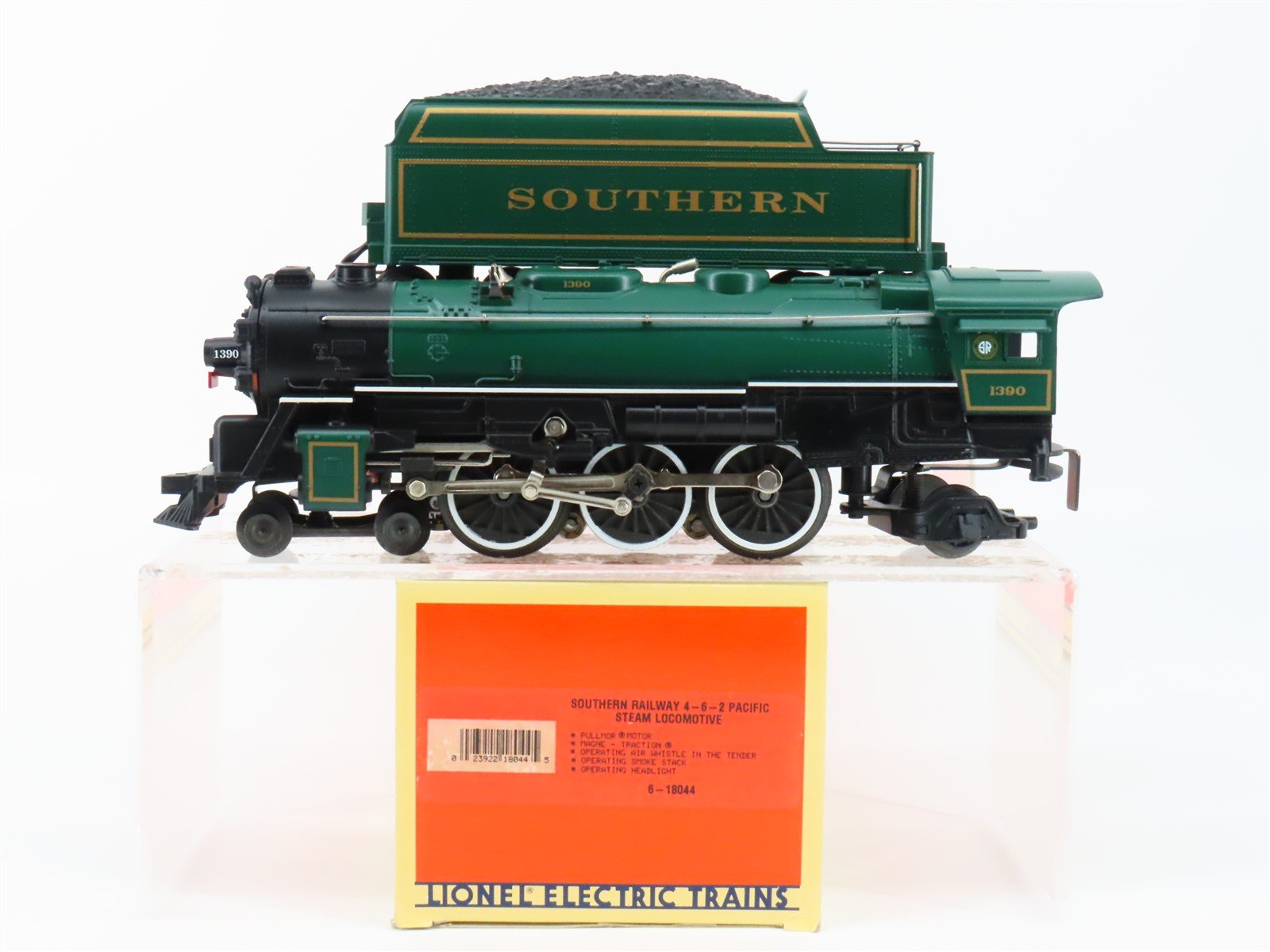 O Gauge 3-Rail Lionel 6-18044 SOU Southern Railway 4-6-2 Pacific Steam #1390