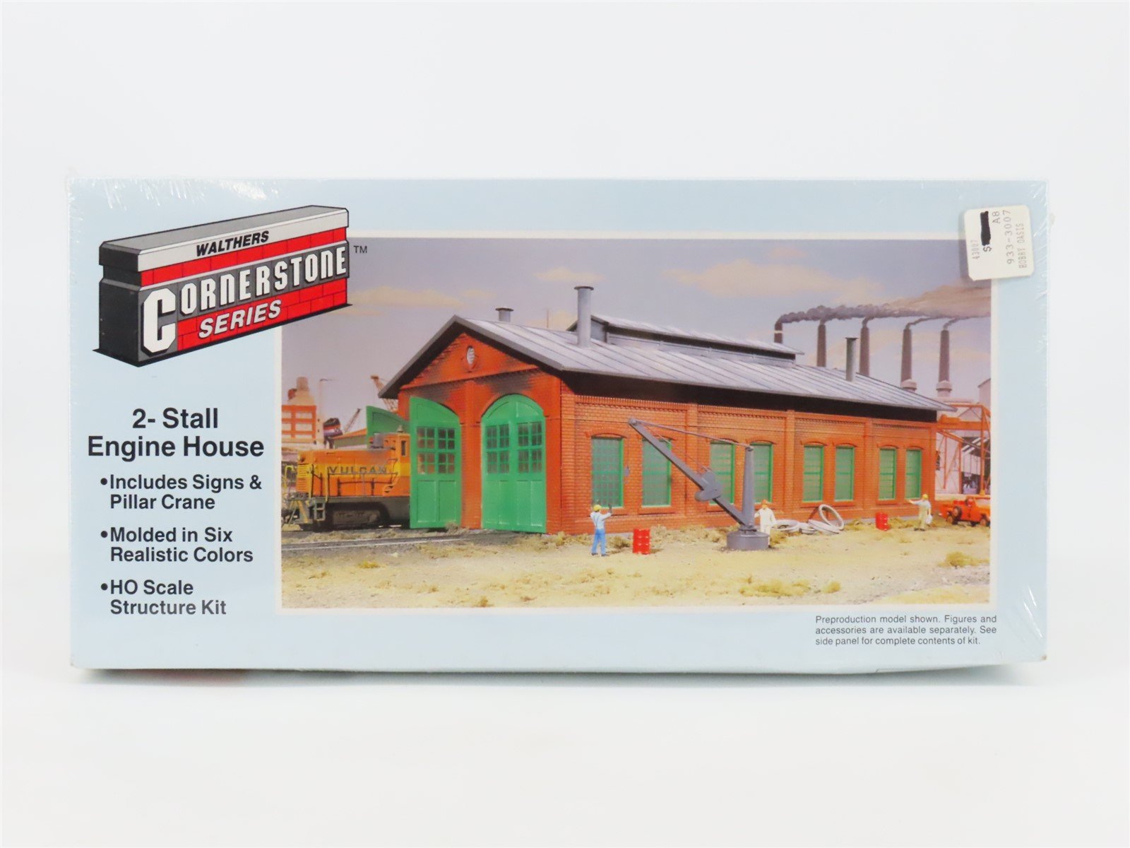 HO Scale Walthers 933-3007 2-Stall Engine House Building Kit SEALED