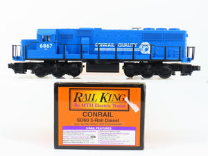 O27 Gauge 3-Rail MTH RailKing RK-2005LP CR Conrail SD60 Diesel #6867 w/ Sound