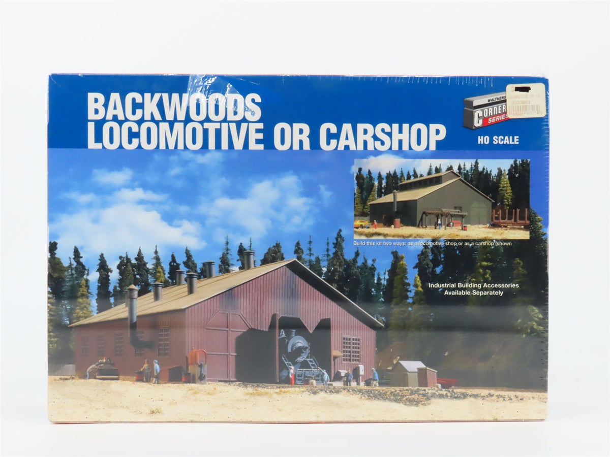 HO Scale Walthers 933-3083 Backwoods Locomotive or Car Shop Building Kit Sealed