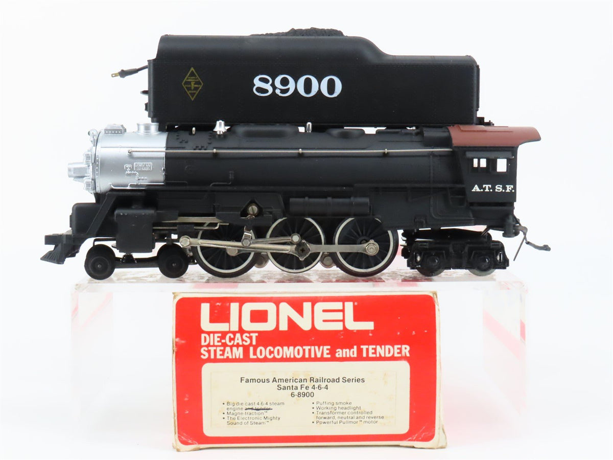 O Gauge 3-Rail Lionel 6-8900 ATSF Santa Fe 4-6-4 Steam Locomotive w/ Sound