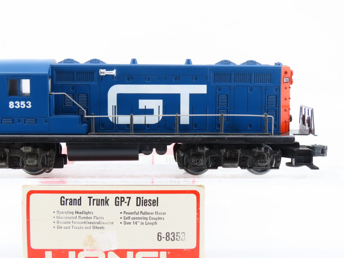 O Gauge 3-Rail Lionel 6-8353 GTW Grand Trunk Western EMD GP7 Diesel Locomotive