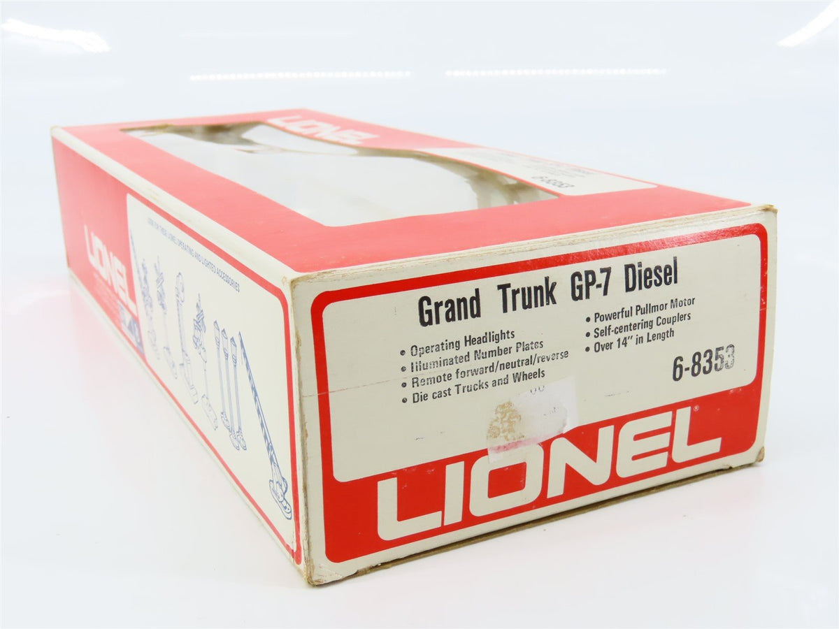 O Gauge 3-Rail Lionel 6-8353 GTW Grand Trunk Western EMD GP7 Diesel Locomotive