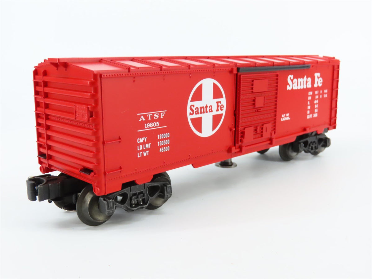 O Gauge 3-Rail Lionel 6-19805 ATSF Santa Fe Operating Single Door Box Car #19805