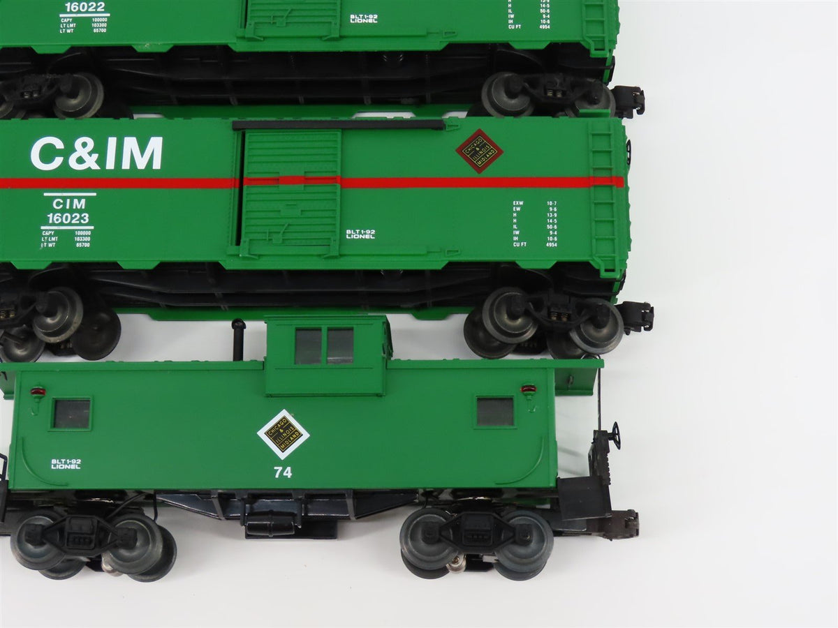 O Gauge 3-Rail Lionel C&amp;IM Chicago &amp; Illinois Midland Freight 4-Pack