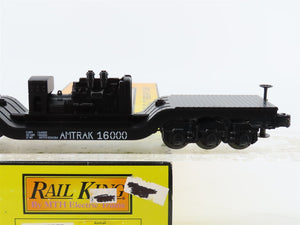 O Gauge 3-Rail MTH Rail King 30-7927 Amtrak Flat Car #16000 w/ Searchlight