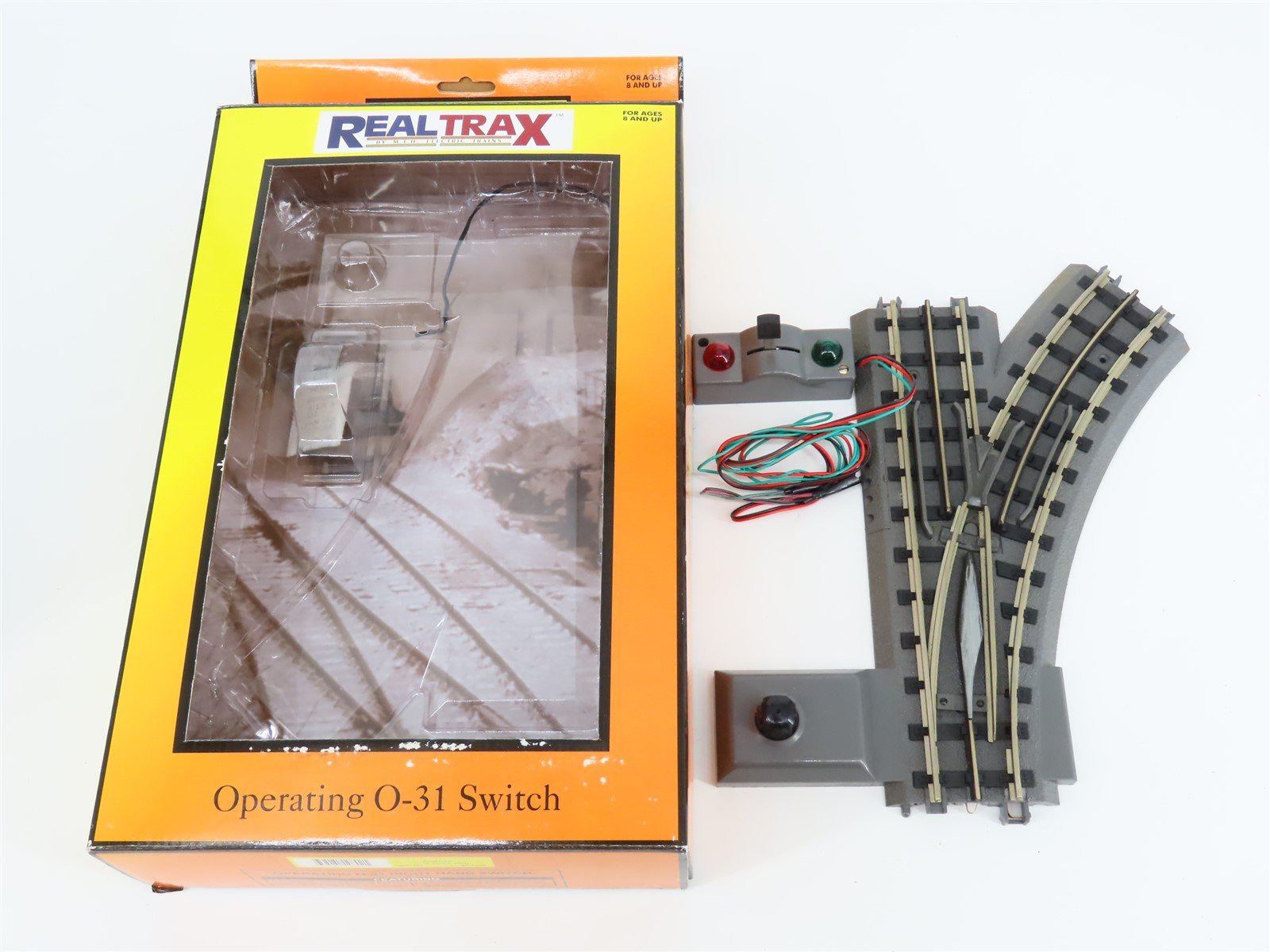 O Gauge 3-Rail MTH Rail King 40-1004 RealTrax O-31 Right Hand Switch Track