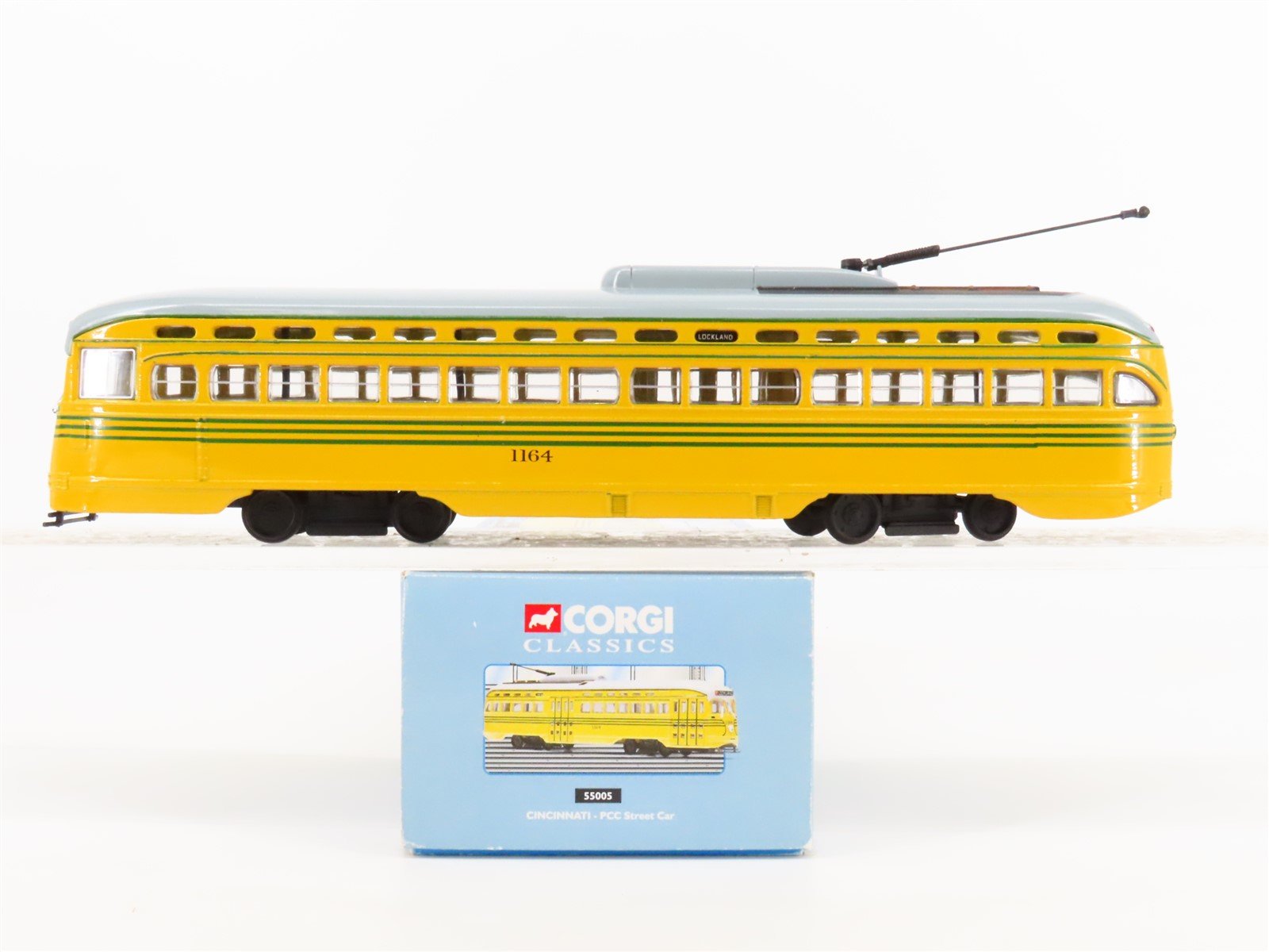 1:50 Scale 2-Rail Corgi 55055 Die-Cast Cincinnati PCC Street Car #1164 Unpowered