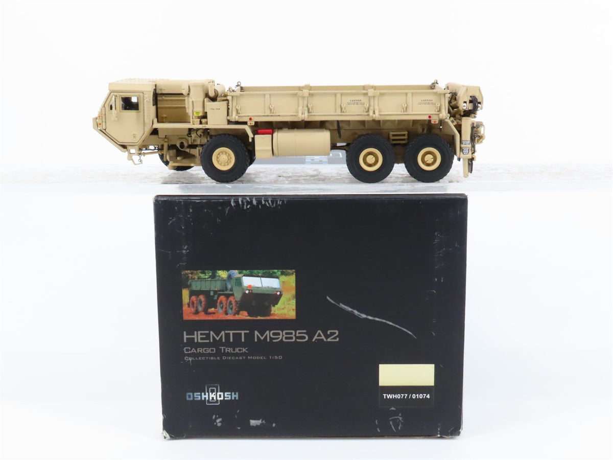 1:50 Scale Oshkosh TWH077/01074 Die-Cast Hemtt M985-A2 Cargo Truck